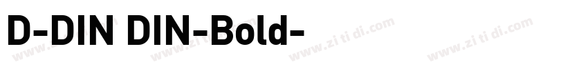 D-DIN DIN-Bold字体转换